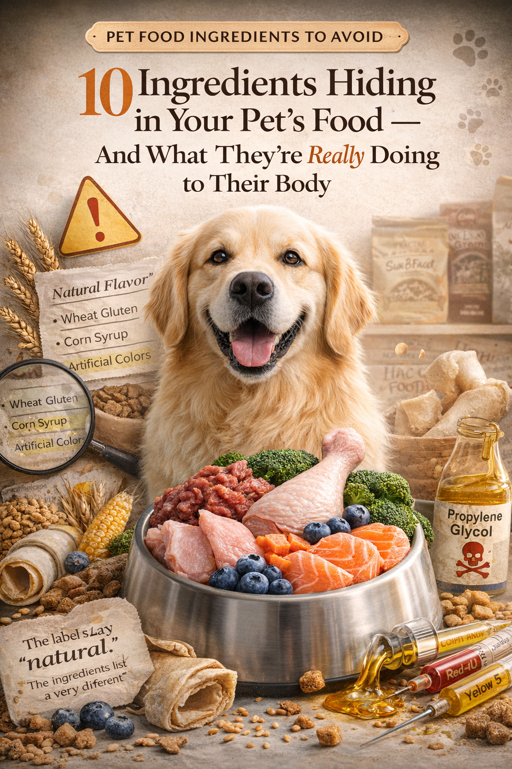 10 Ingredients Hiding in Your Pet's Food And What They're Really Doing to Their Body