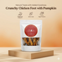 Dehydrated Chicken Feet for Dogs with Pumpkin | Natural Joint & Digestive Care Treats | The Chozn
