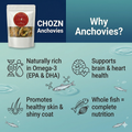 Crunchy Anchovies for Dogs | High Omega-3 Natural Dog Treats | CHOZN