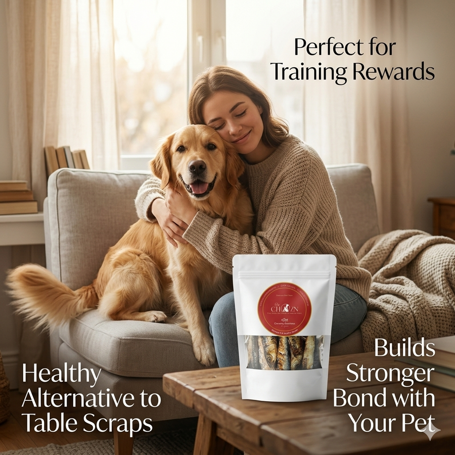 Crunchy Sardines for Dogs & Cats | 100% Natural Dehydrated Fish Treats (Rich in Omega-3)