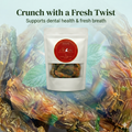 Dehydrated Chicken Neck with Mint & Coriander for Dogs | Calcium & Antioxidant Rich Natural Treats| The Chozn