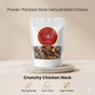 Dehydrated Chicken Neck for Dogs | Natural Calcium Rich Treats | The Chozn