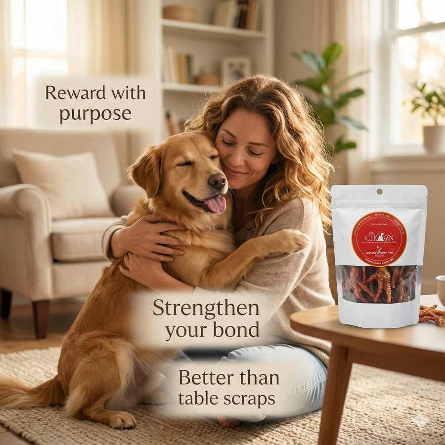Chicken Feet for Dogs with Beetroot | Natural Joint & Dental Treat | The Chozn