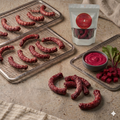 Dehydrated Chicken Neck with Beetroot for Dogs | Natural Calcium Rich & Dental Care Treats | The Chozn