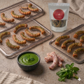 Dehydrated Chicken Neck with Mint & Coriander for Dogs | Calcium & Antioxidant Rich Natural Treats| The Chozn